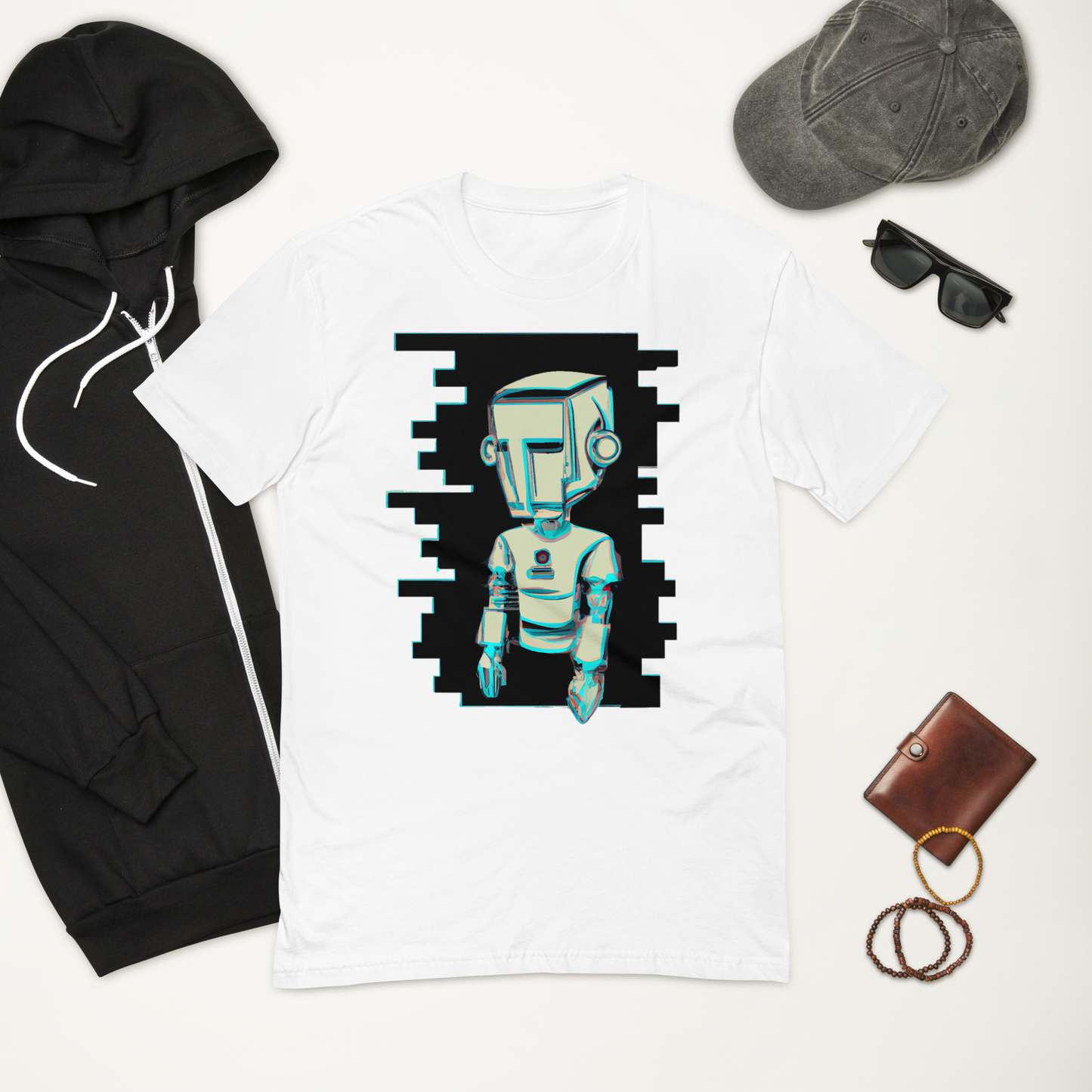 SOULED OUT "Sad Robot 1" Fitted T-shirt